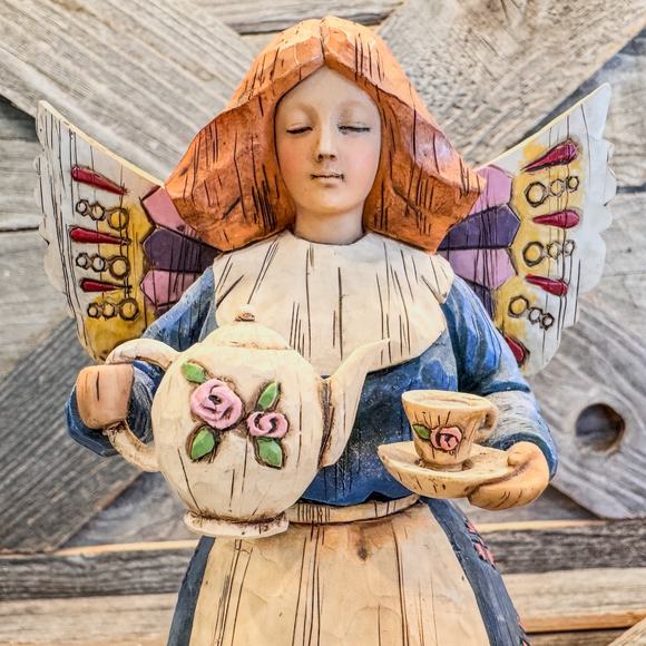 2002 Jim Shore Heartwood Creek, Angel of Hospitality, #108919, 7.5”H - Picture 3 of 9